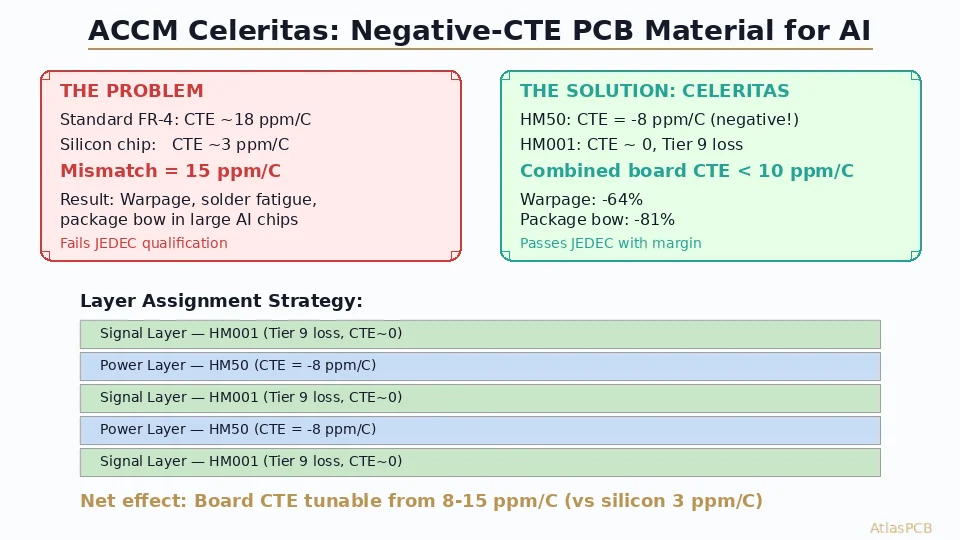ACCM Launches Celeritas Negative-CTE PCB Material