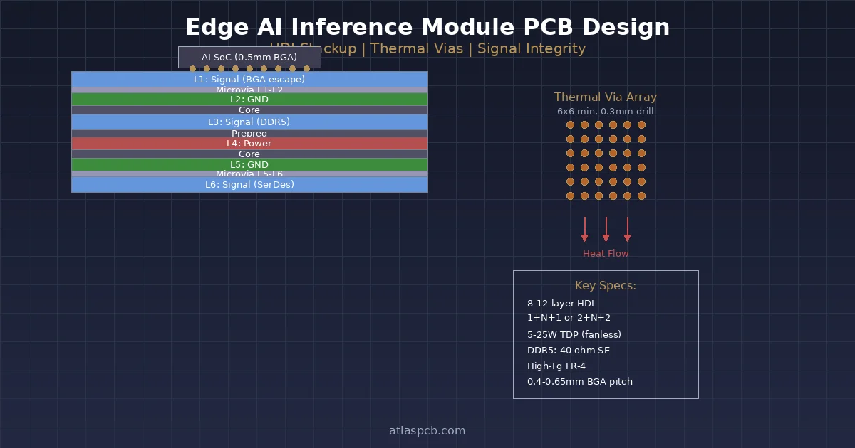 PCB Design for Edge AI Inference Modules