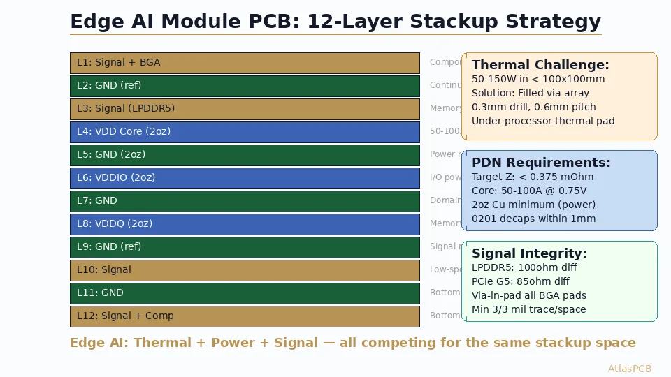 PCB Design Requirements for Edge AI Inference