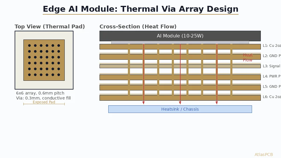 PCB Thermal Design for Edge AI Inference Modules