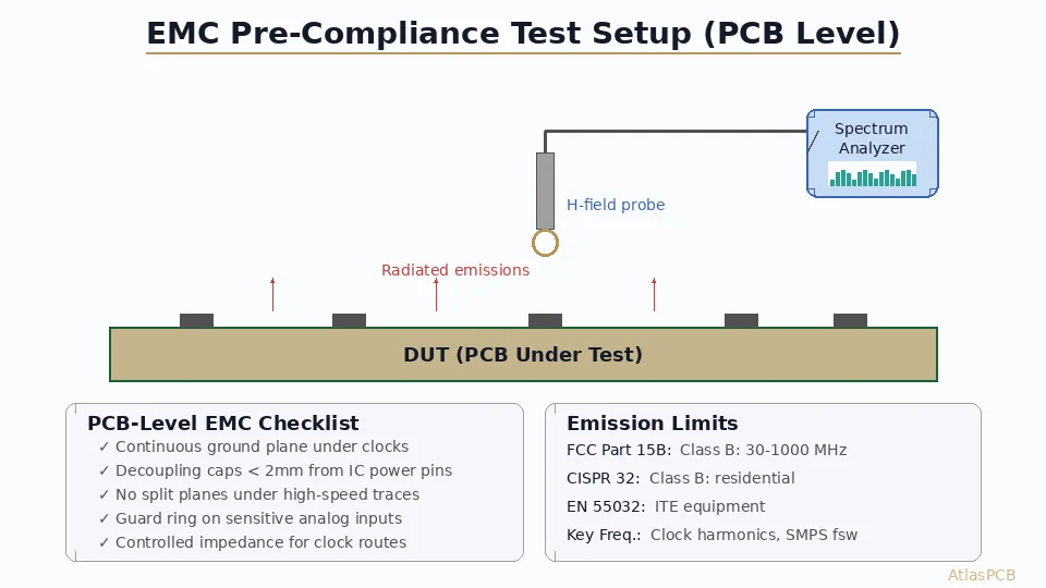 PCB Design for EMC Pre-Compliance