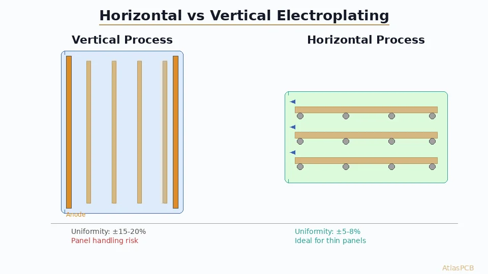 Horizontal vs Vertical Electroplating for PCB