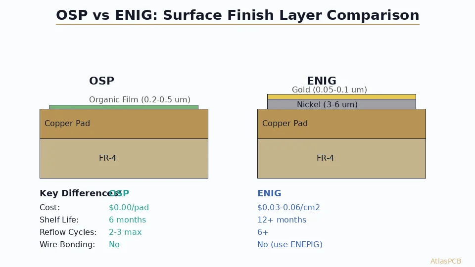 OSP vs ENIG Surface Finish