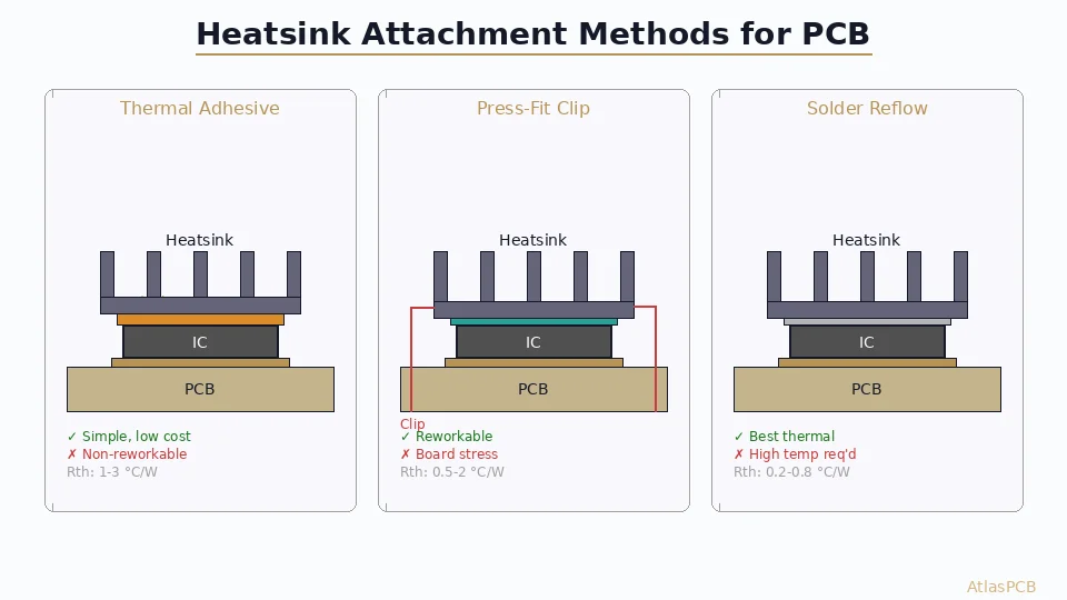 PCB Heatsink Attachment Methods