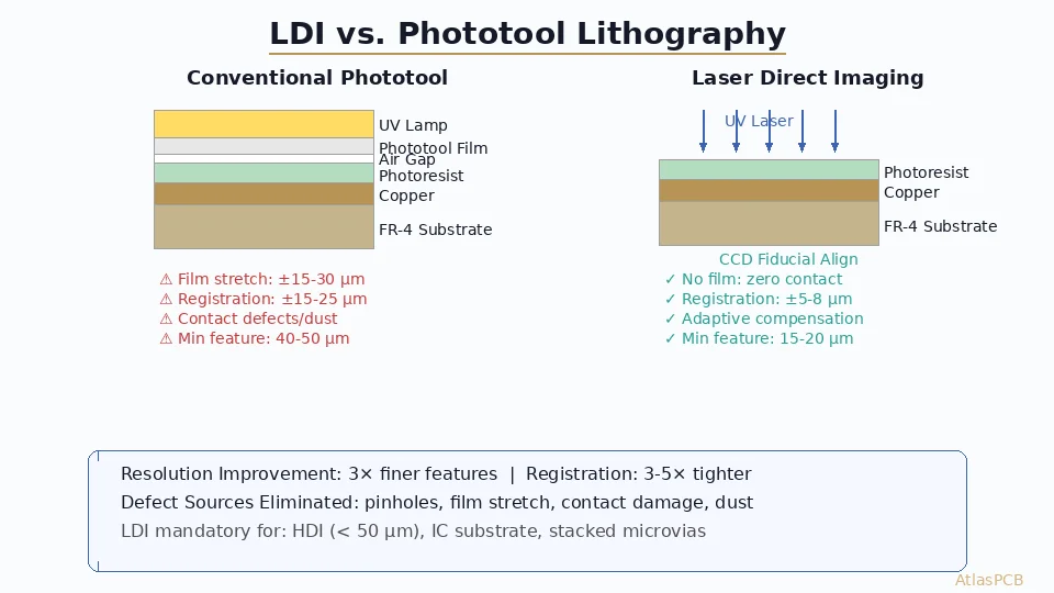 PCB Laser Direct Imaging (LDI)