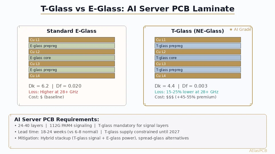 T-Glass Shortage Threatens AI Server PCB